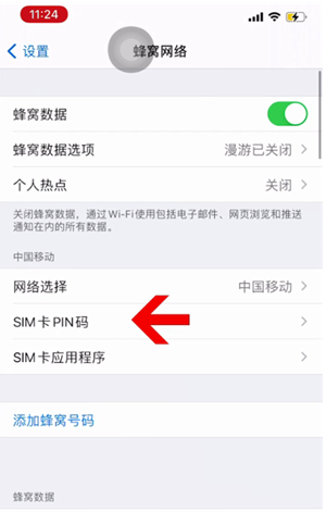 富平苹果14维修网分享如何给iPhone14的SIM卡设置密码 