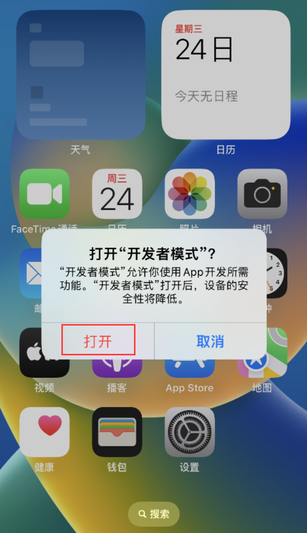 富平苹果手机维修分享如何打开开发者模式 