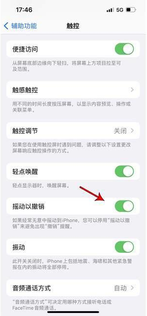 富平苹果手机维修分享iPhone手机如何设置摇一摇删除文字 