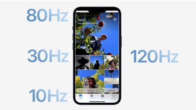 富平苹果14维修分享iPhone 14有高刷吗 